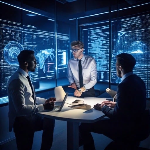 Firefly IT-Experten im Gespräch mit Führungskräften Firefly IT-Experten im Gespräch mit Führungskräften